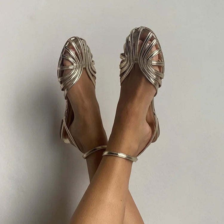 אורית | סנדלי תכשיט בגימור זהב