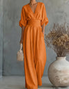 כלנית | אוברול ארוך וזורם עם הדפס