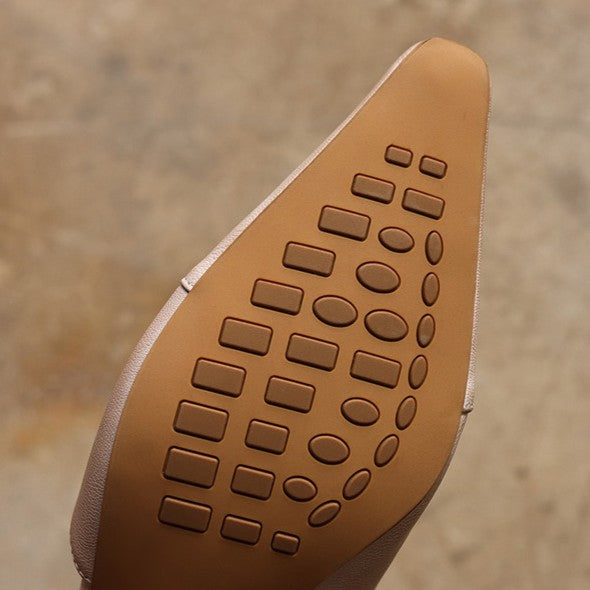 נופר | נעלי עקב סלינגבק מעור