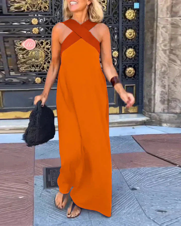 שירה™ | שמלת מקסי עם חזית כריכה