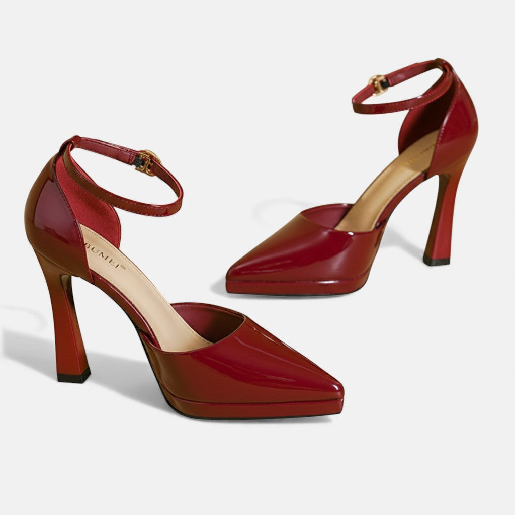 עינב | נעלי עקב מעודנות עם רצועת קרסול